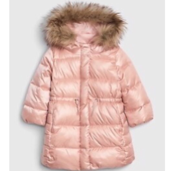 baby pink parka coat